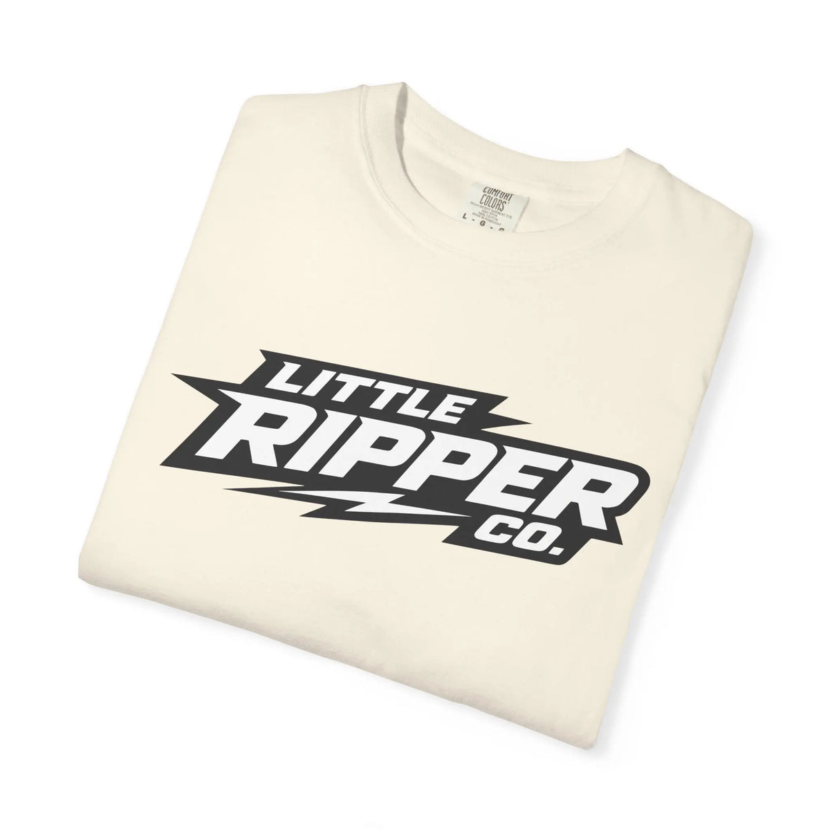 Little Ripper Co. Logo Tee — Retro Lightning Graphic T-Shirt Printify