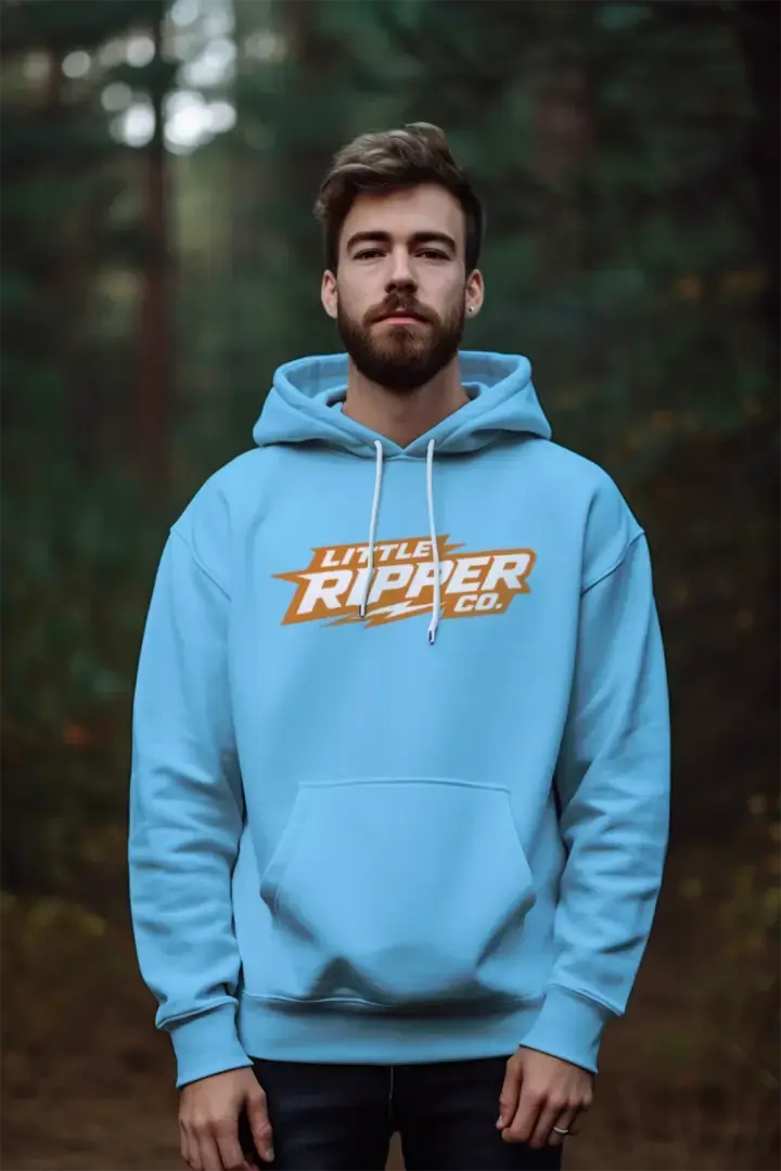 Orange Logo Mens Hoodie My Store