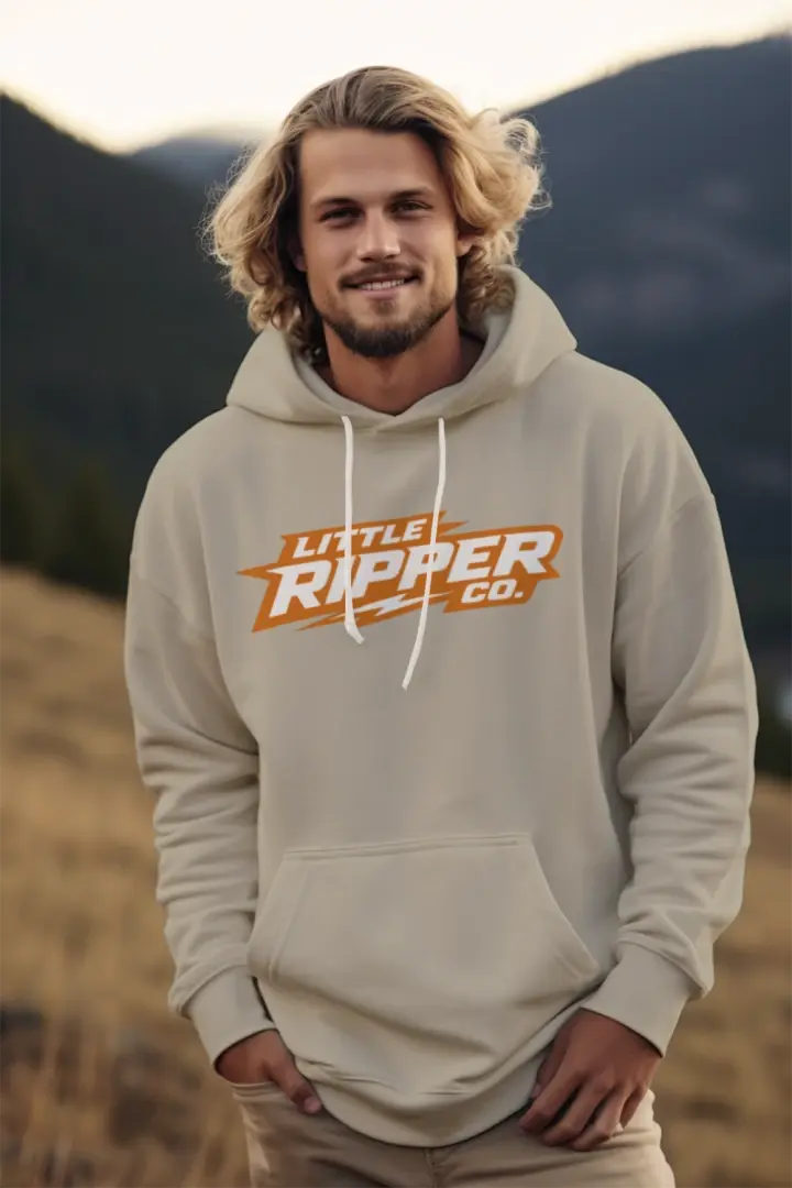 Orange Logo Mens Hoodie My Store