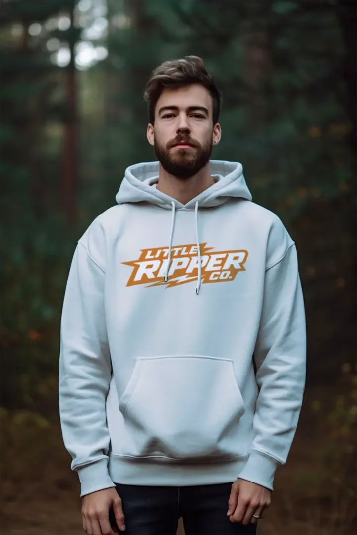 Orange Logo Mens Hoodie My Store