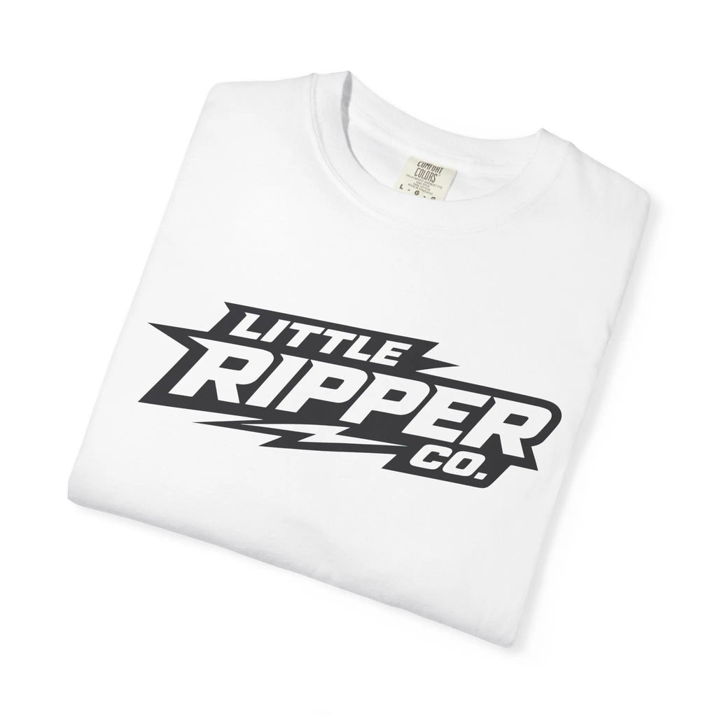 Little Ripper Co. Logo Tee — Retro Lightning Graphic T-Shirt Printify