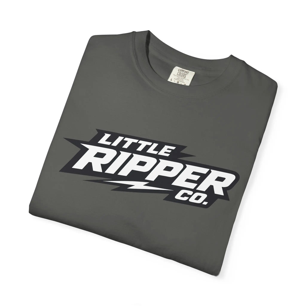 Little Ripper Co. Logo Tee — Retro Lightning Graphic T-Shirt Printify