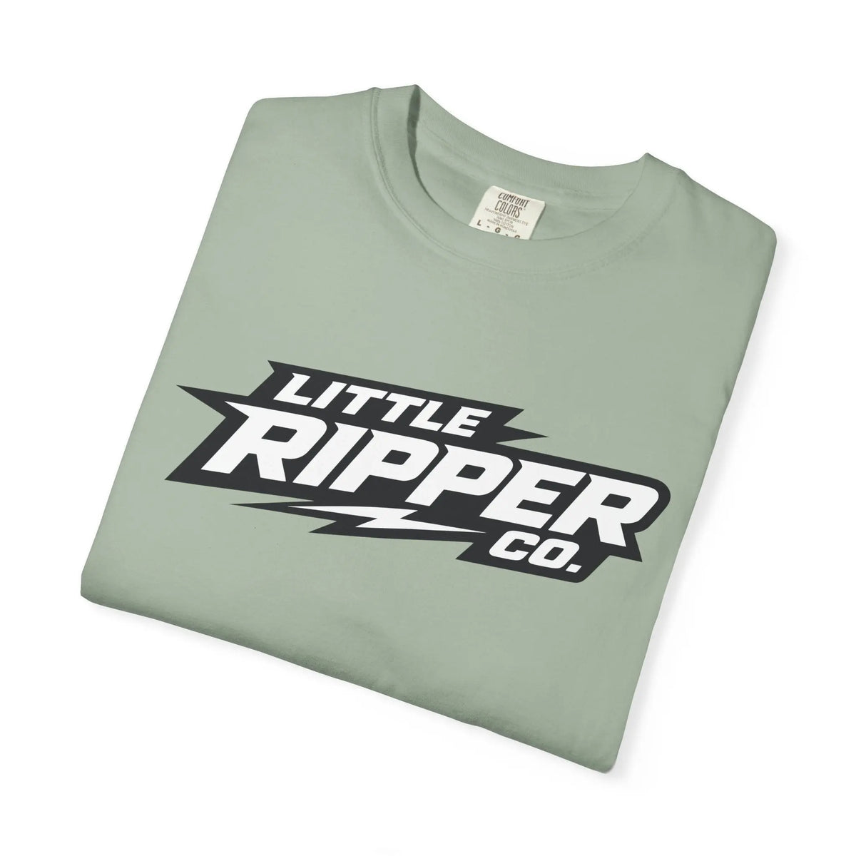 Little Ripper Co. Logo Tee — Retro Lightning Graphic T-Shirt Printify
