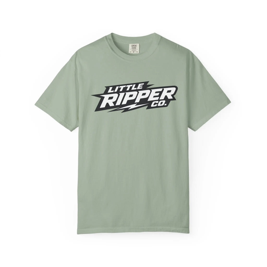 Little Ripper Co. Logo Tee — Retro Lightning Graphic T-Shirt Printify